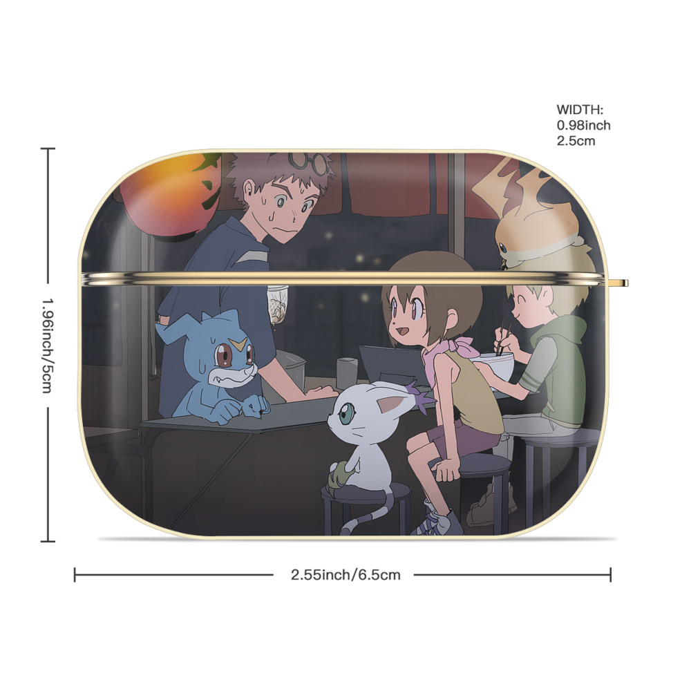 Digimon デジタルモンスター/デジモン 【AirPods Pro用】ハードシェル保護ケース｜耐衝撃・防指紋・カラビナ付き商品仕様