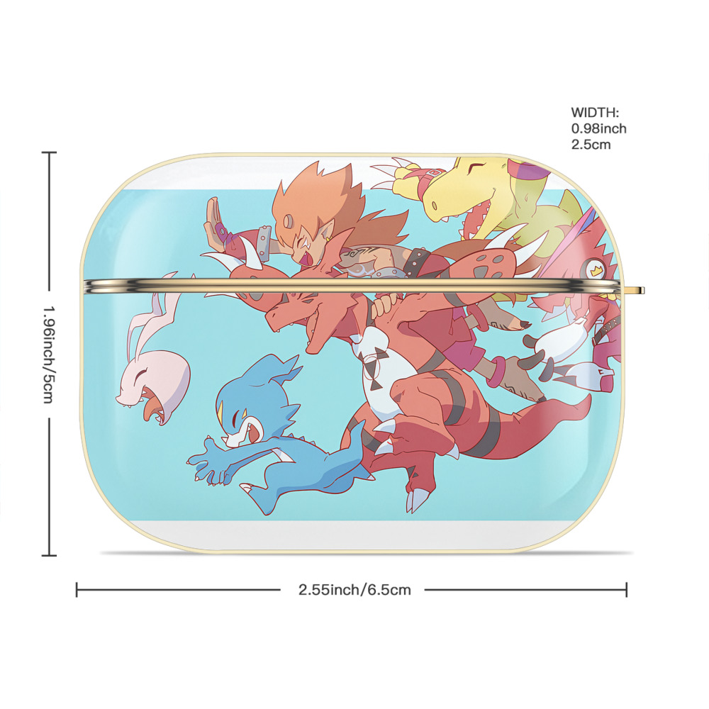 Digimon デジタルモンスター/デジモン 【AirPods Pro用】ハードシェル保護ケース｜耐衝撃・防指紋・カラビナ付き商品仕様