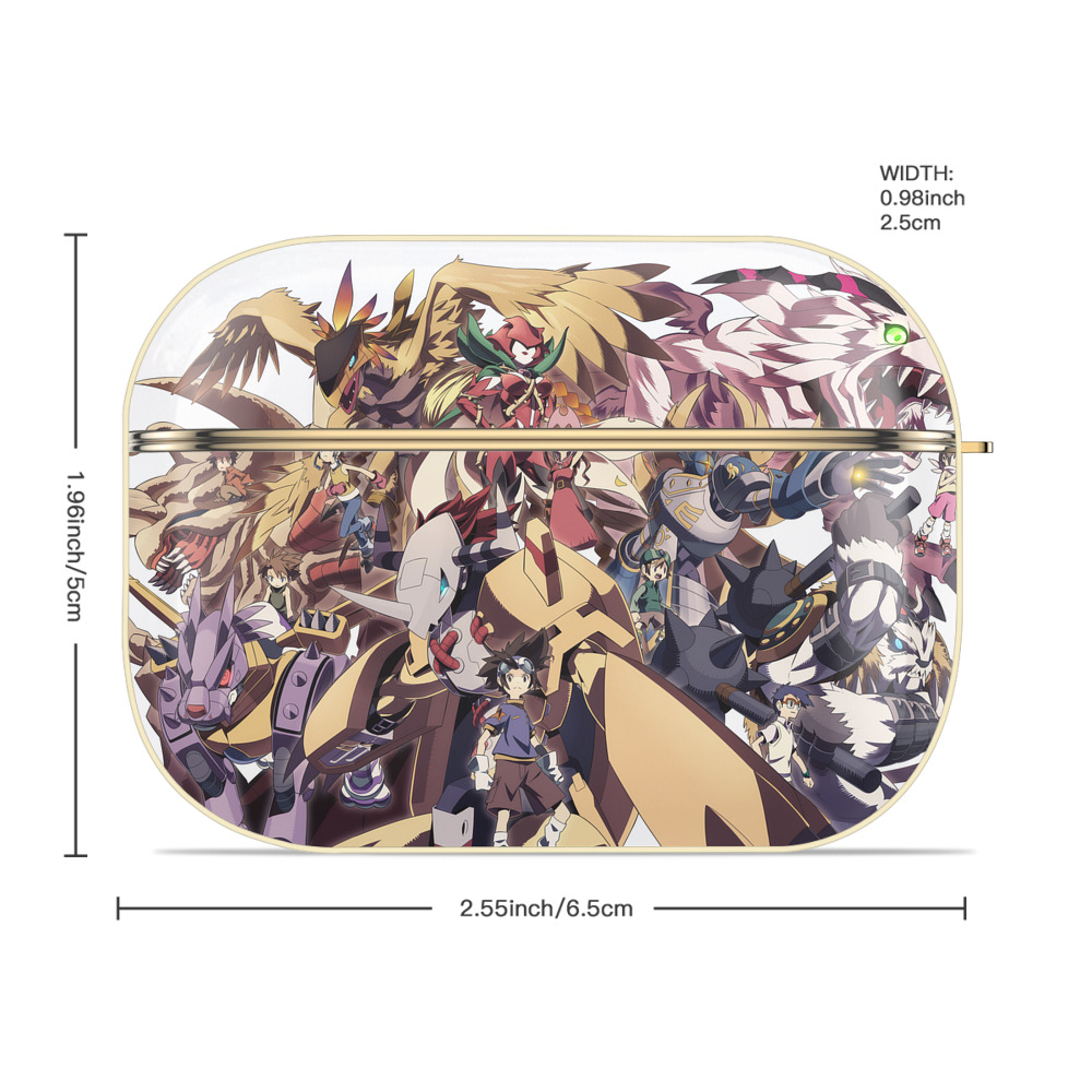 Digimon デジタルモンスター/デジモン 【AirPods Pro用】ハードシェル保護ケース｜耐衝撃・防指紋・カラビナ付き商品仕様