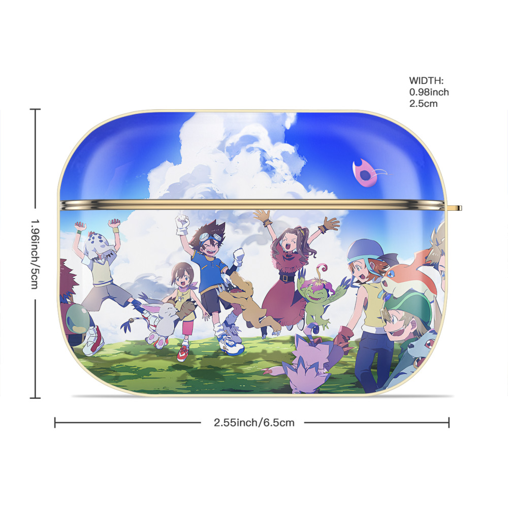 Digimon デジタルモンスター/デジモン 【AirPods Pro用】ハードシェル保護ケース｜耐衝撃・防指紋・カラビナ付き商品仕様