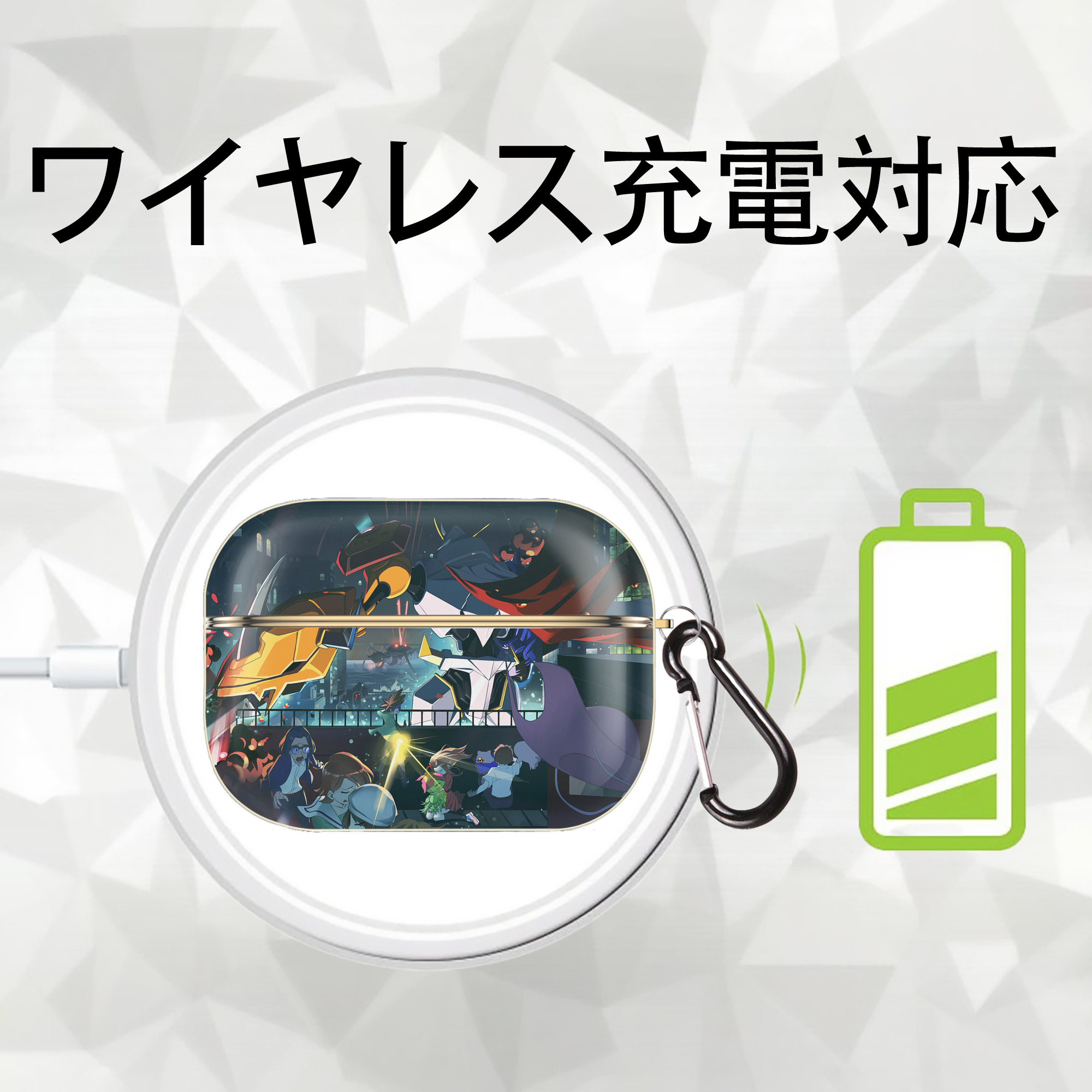 Digimon デジタルモンスター/デジモン 【AirPods Pro用】ハードシェル保護ケース｜耐衝撃・防指紋・カラビナ付き商品仕様