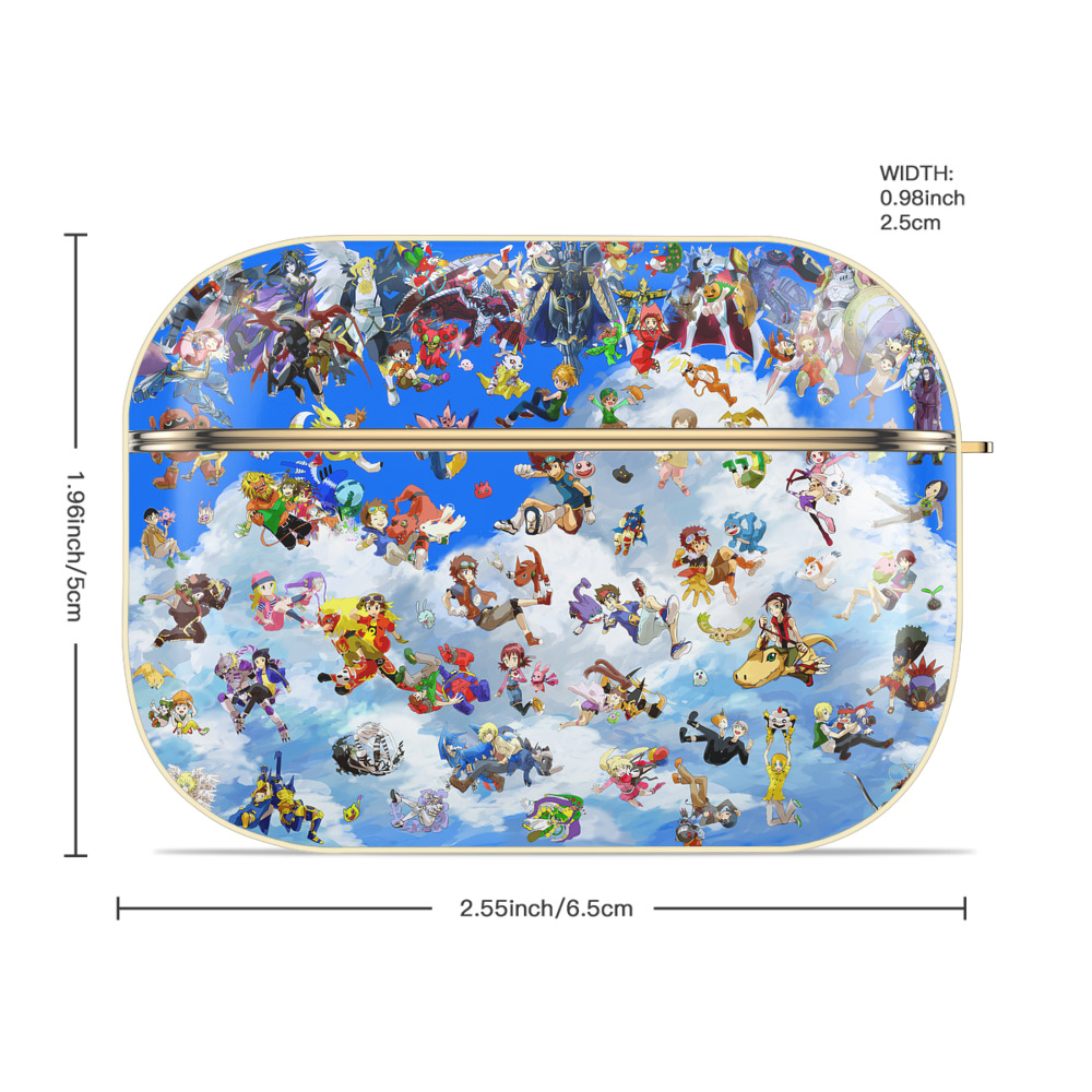 Digimon デジタルモンスター/デジモン 【AirPods Pro用】ハードシェル保護ケース｜耐衝撃・防指紋・カラビナ付き商品仕様