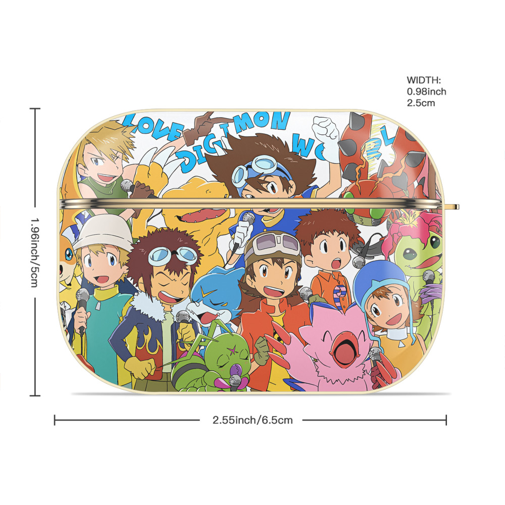 Digimon デジタルモンスター/デジモン 【AirPods Pro用】ハードシェル保護ケース｜耐衝撃・防指紋・カラビナ付き商品仕様