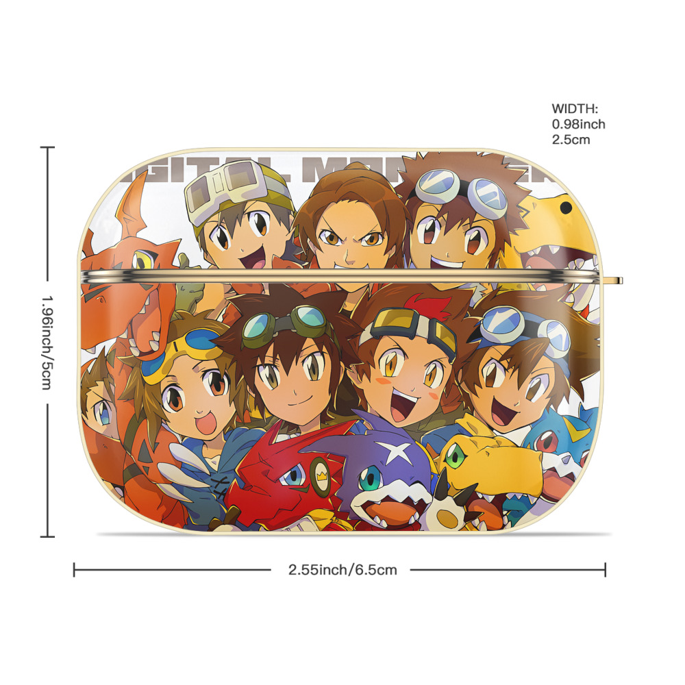 Digimon デジタルモンスター/デジモン 【AirPods Pro用】ハードシェル保護ケース｜耐衝撃・防指紋・カラビナ付き商品仕様