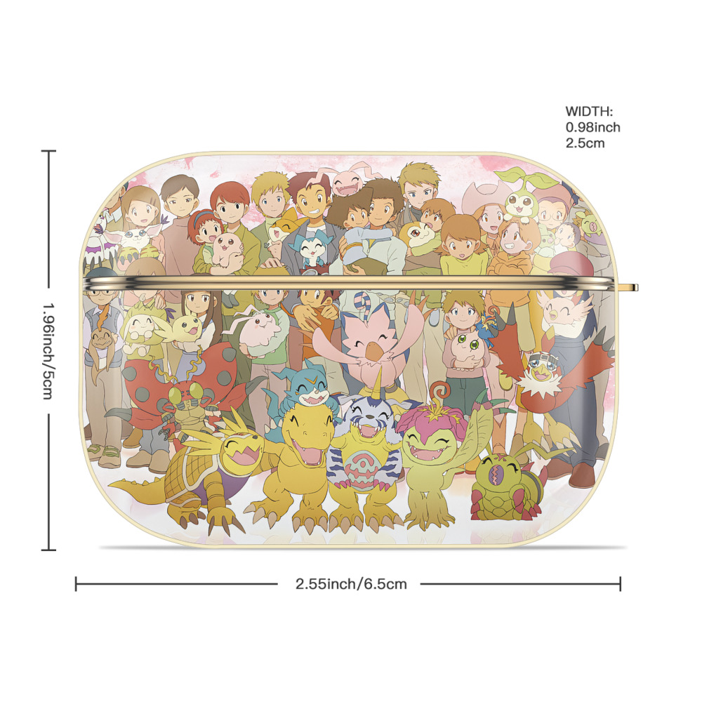 Digimon デジタルモンスター/デジモン 【AirPods Pro用】ハードシェル保護ケース｜耐衝撃・防指紋・カラビナ付き商品仕様