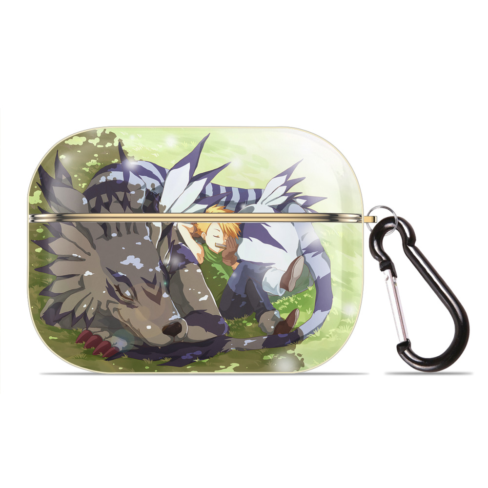 （画像用） Digimon デジタルモンスター/デジモン 【AirPods Pro用】ハードシェル保護ケース｜耐衝撃・防指紋・カラビナ付き商品仕様