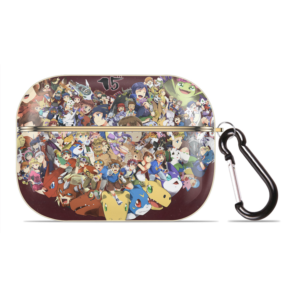（画像用） Digimon デジタルモンスター/デジモン 【AirPods Pro用】ハードシェル保護ケース｜耐衝撃・防指紋・カラビナ付き商品仕様