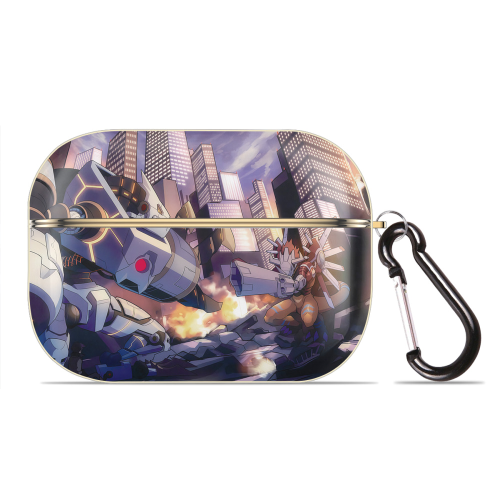 （画像用） Digimon デジタルモンスター/デジモン 【AirPods Pro用】ハードシェル保護ケース｜耐衝撃・防指紋・カラビナ付き商品仕様