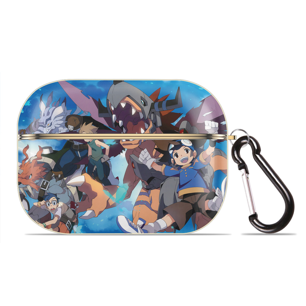 （画像用） Digimon デジタルモンスター/デジモン 【AirPods Pro用】ハードシェル保護ケース｜耐衝撃・防指紋・カラビナ付き商品仕様
