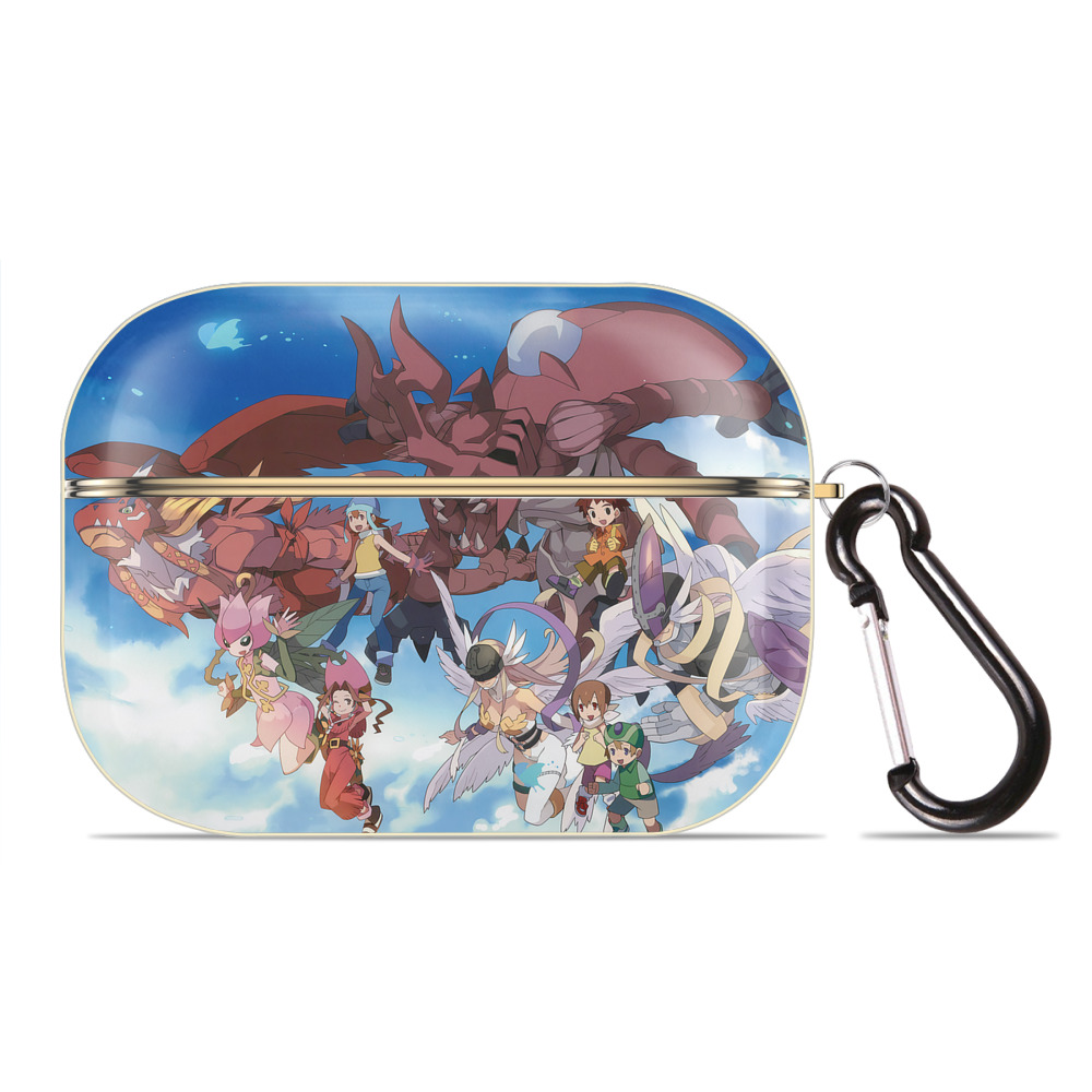 （画像用） Digimon デジタルモンスター/デジモン 【AirPods Pro用】ハードシェル保護ケース｜耐衝撃・防指紋・カラビナ付き商品仕様