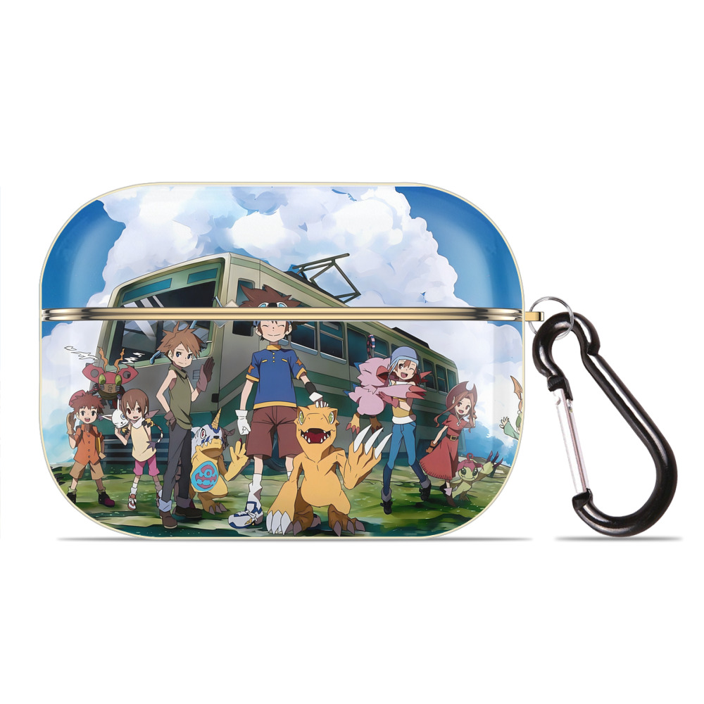 （画像用） Digimon デジタルモンスター/デジモン 【AirPods Pro用】ハードシェル保護ケース｜耐衝撃・防指紋・カラビナ付き商品仕様