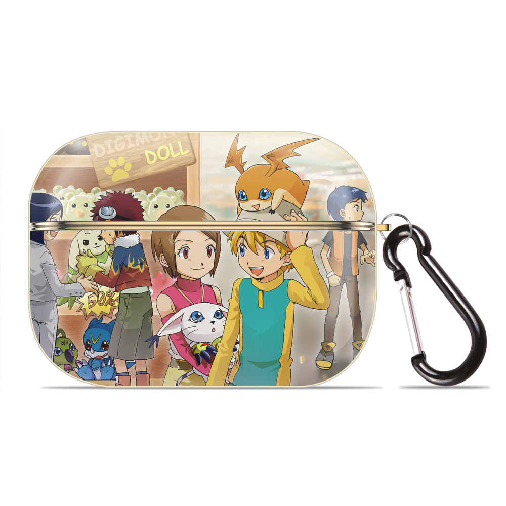（画像用） Digimon デジタルモンスター/デジモン 【AirPods Pro用】ハードシェル保護ケース｜耐衝撃・防指紋・カラビナ付き商品仕様