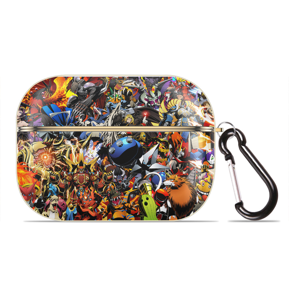（画像用） Digimon デジタルモンスター/デジモン 【AirPods Pro用】ハードシェル保護ケース｜耐衝撃・防指紋・カラビナ付き商品仕様