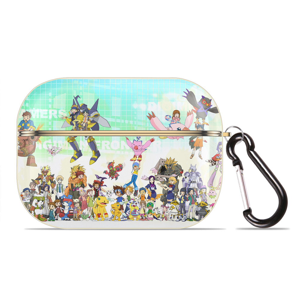 （画像用） Digimon デジタルモンスター/デジモン 【AirPods Pro用】ハードシェル保護ケース｜耐衝撃・防指紋・カラビナ付き商品仕様