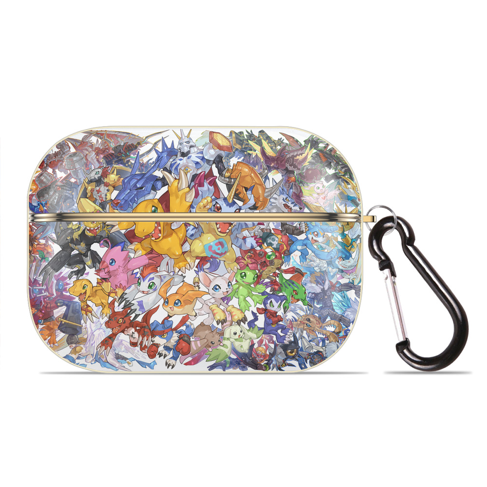 （画像用） Digimon デジタルモンスター/デジモン 【AirPods Pro用】ハードシェル保護ケース｜耐衝撃・防指紋・カラビナ付き商品仕様