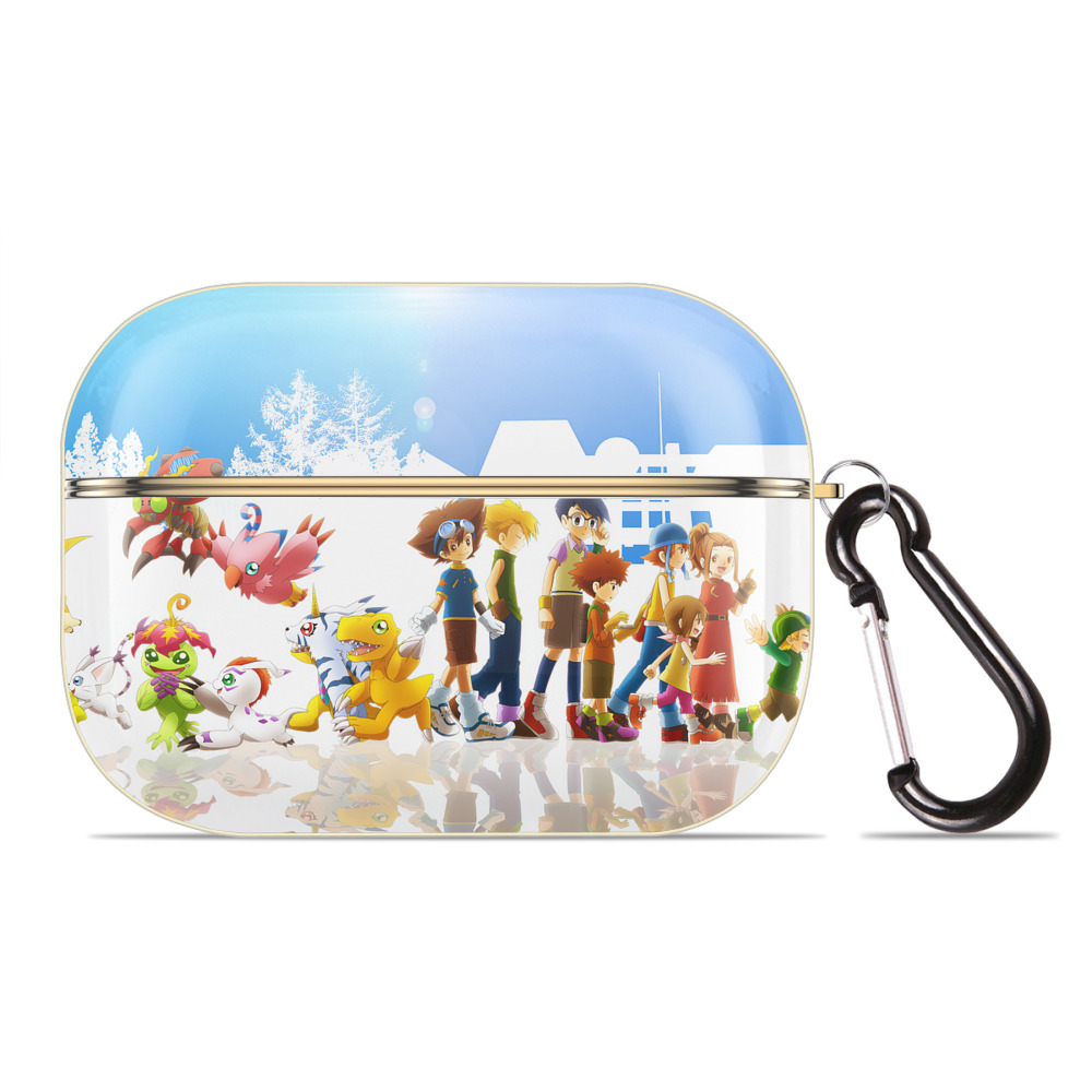 （画像用） Digimon デジタルモンスター/デジモン 【AirPods Pro用】ハードシェル保護ケース｜耐衝撃・防指紋・カラビナ付き商品仕様