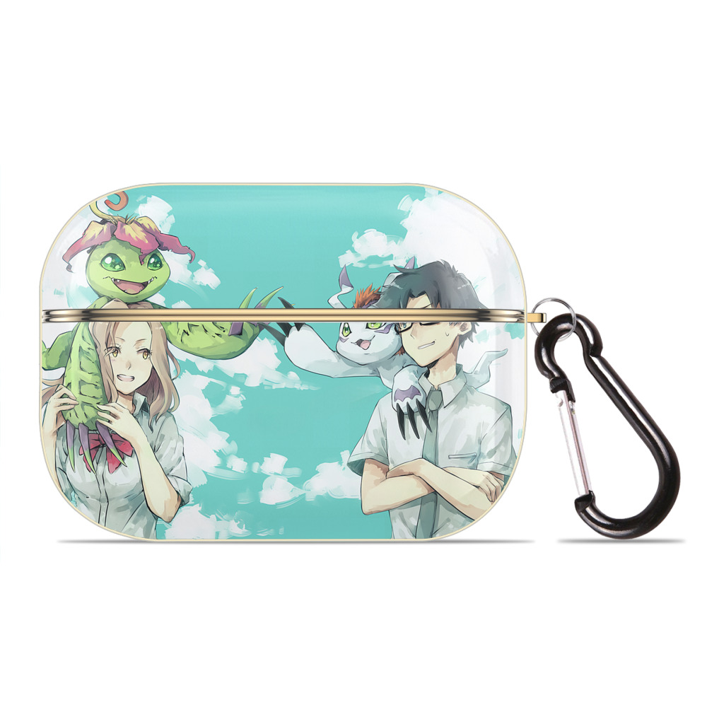 （画像用） Digimon デジタルモンスター/デジモン 【AirPods Pro用】ハードシェル保護ケース｜耐衝撃・防指紋・カラビナ付き商品仕様