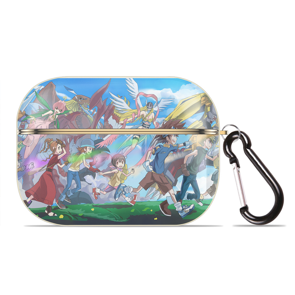 （画像用） Digimon デジタルモンスター/デジモン 【AirPods Pro用】ハードシェル保護ケース｜耐衝撃・防指紋・カラビナ付き商品仕様