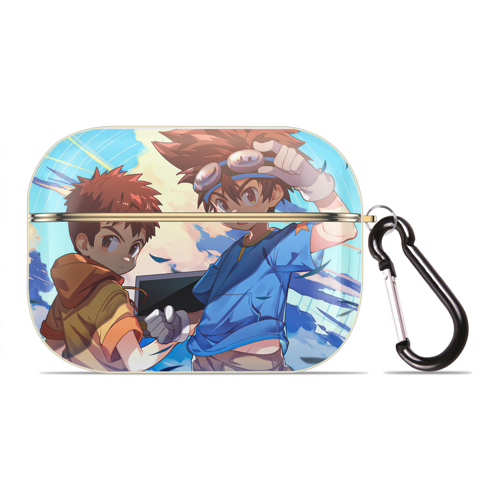 （画像用） Digimon デジタルモンスター/デジモン 【AirPods Pro用】ハードシェル保護ケース｜耐衝撃・防指紋・カラビナ付き商品仕様