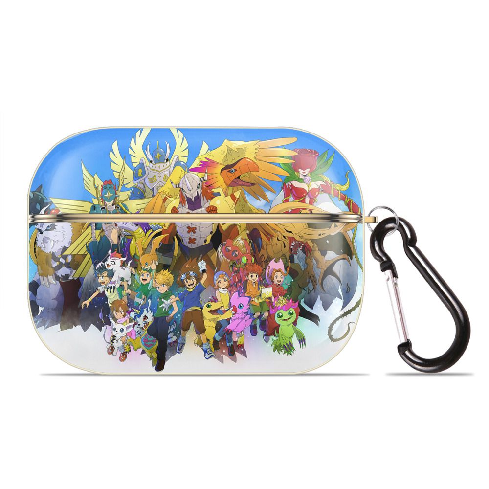 （画像用） Digimon デジタルモンスター/デジモン 【AirPods Pro用】ハードシェル保護ケース｜耐衝撃・防指紋・カラビナ付き商品仕様
