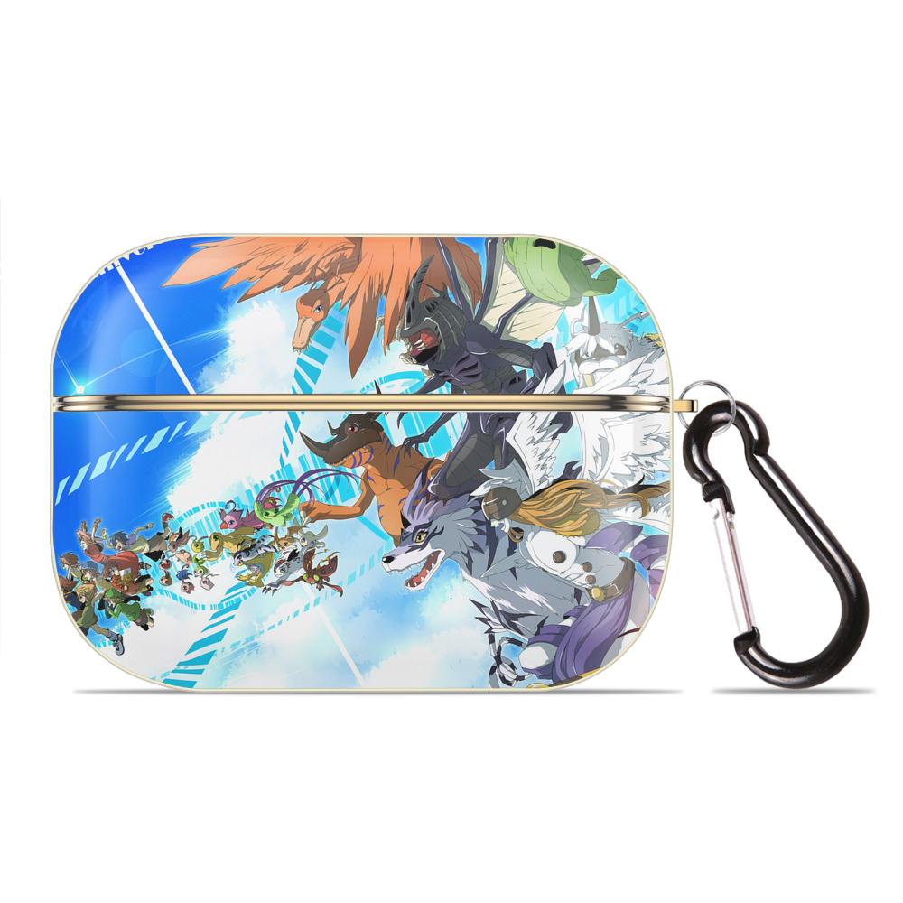 （画像用） Digimon デジタルモンスター/デジモン 【AirPods Pro用】ハードシェル保護ケース｜耐衝撃・防指紋・カラビナ付き商品仕様