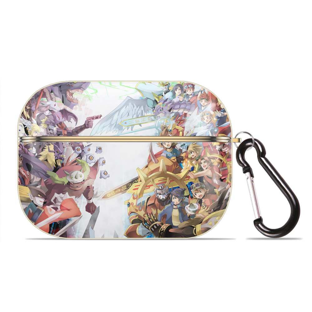 （画像用） Digimon デジタルモンスター/デジモン 【AirPods Pro用】ハードシェル保護ケース｜耐衝撃・防指紋・カラビナ付き商品仕様