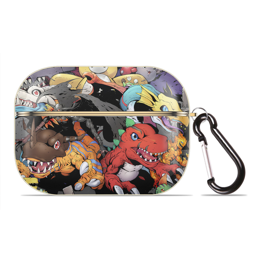 （画像用） Digimon デジタルモンスター/デジモン 【AirPods Pro用】ハードシェル保護ケース｜耐衝撃・防指紋・カラビナ付き商品仕様