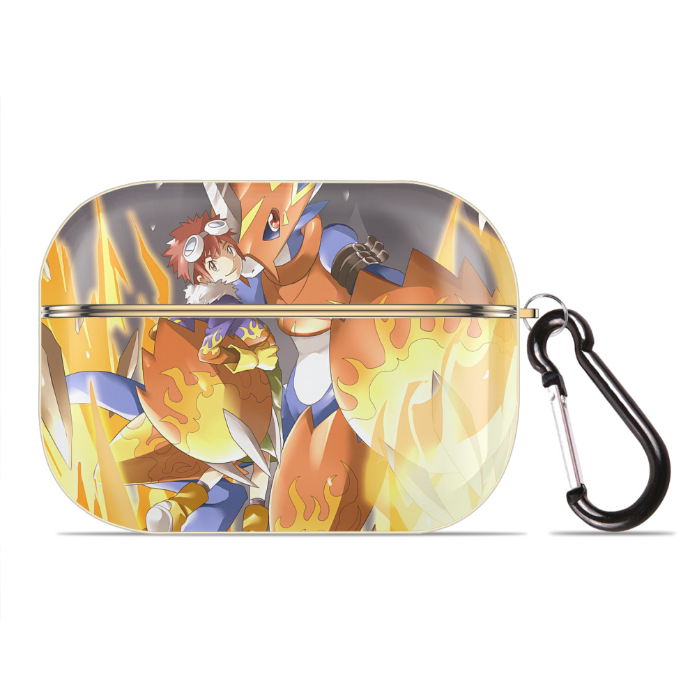 （画像用） Digimon デジタルモンスター/デジモン 【AirPods Pro用】ハードシェル保護ケース｜耐衝撃・防指紋・カラビナ付き商品仕様