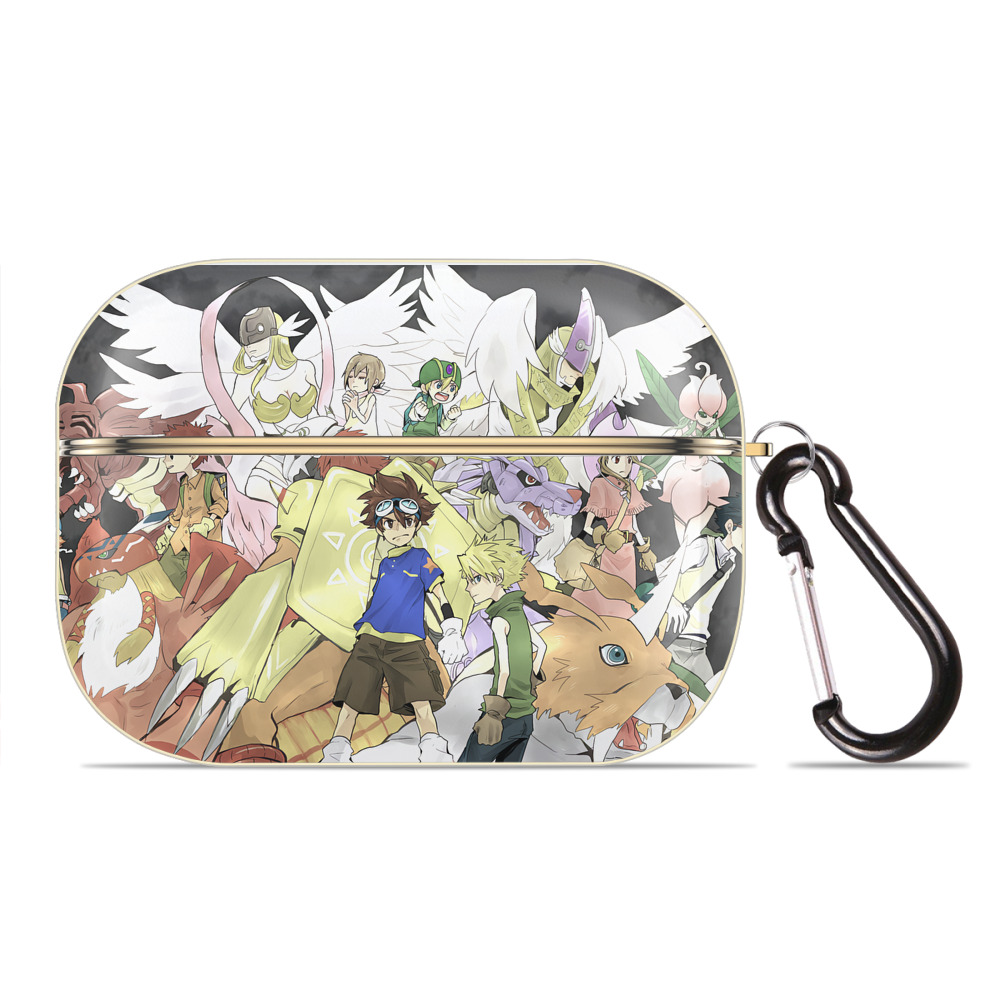 （画像用） Digimon デジタルモンスター/デジモン 【AirPods Pro用】ハードシェル保護ケース｜耐衝撃・防指紋・カラビナ付き商品仕様