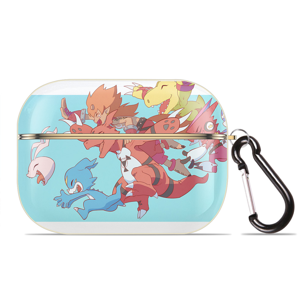 （画像用） Digimon デジタルモンスター/デジモン 【AirPods Pro用】ハードシェル保護ケース｜耐衝撃・防指紋・カラビナ付き商品仕様