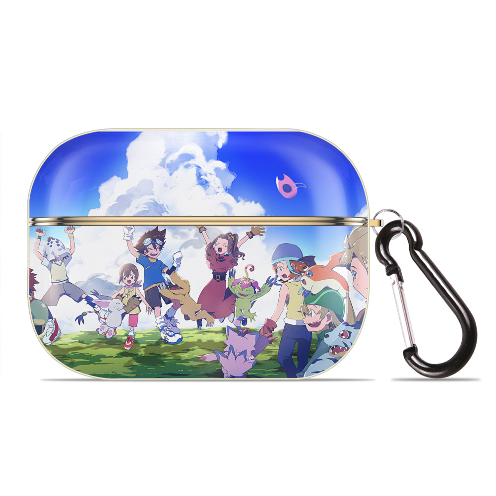 （画像用） Digimon デジタルモンスター/デジモン 【AirPods Pro用】ハードシェル保護ケース｜耐衝撃・防指紋・カラビナ付き商品仕様