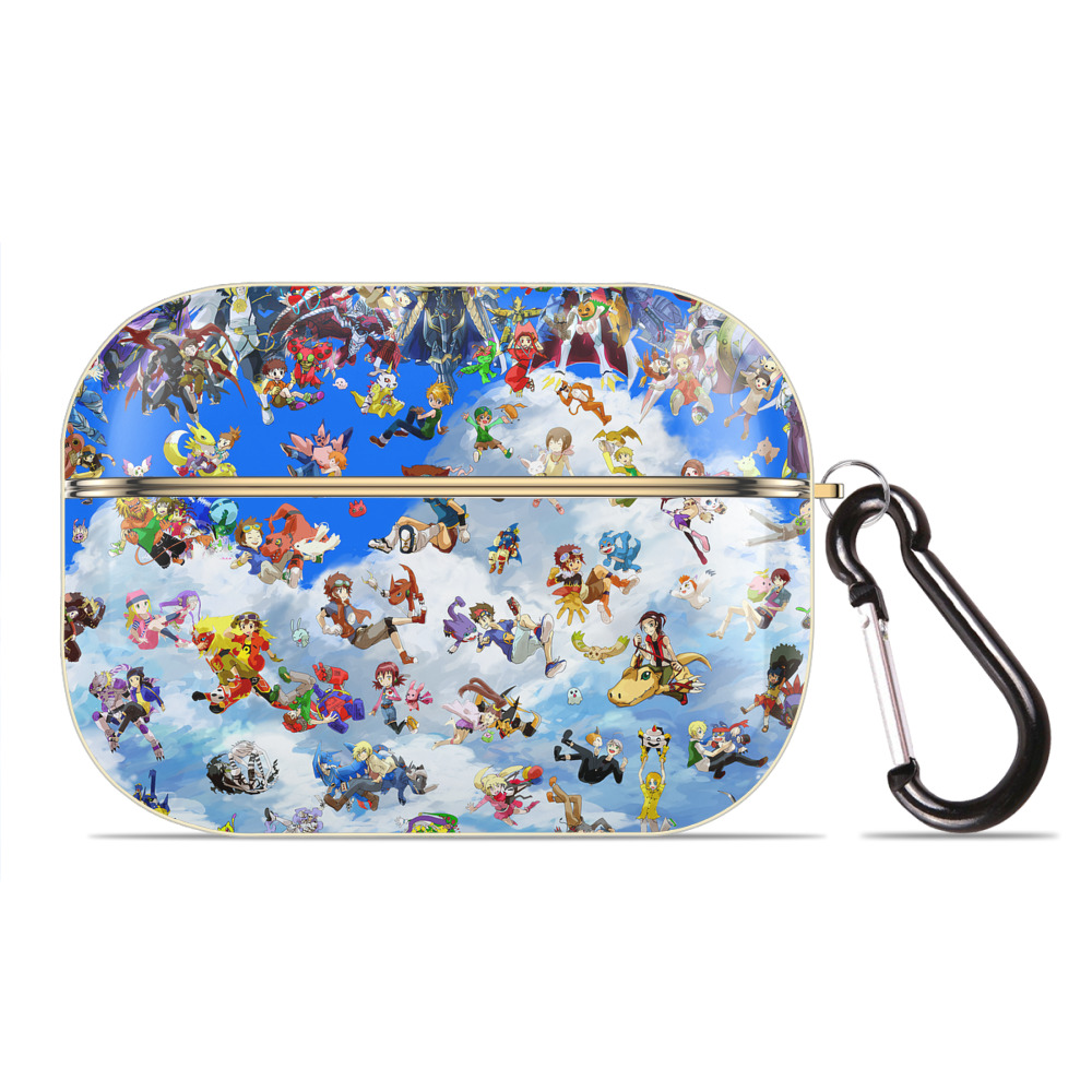 （画像用） Digimon デジタルモンスター/デジモン 【AirPods Pro用】ハードシェル保護ケース｜耐衝撃・防指紋・カラビナ付き商品仕様