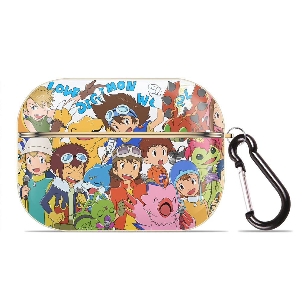 （画像用） Digimon デジタルモンスター/デジモン 【AirPods Pro用】ハードシェル保護ケース｜耐衝撃・防指紋・カラビナ付き商品仕様