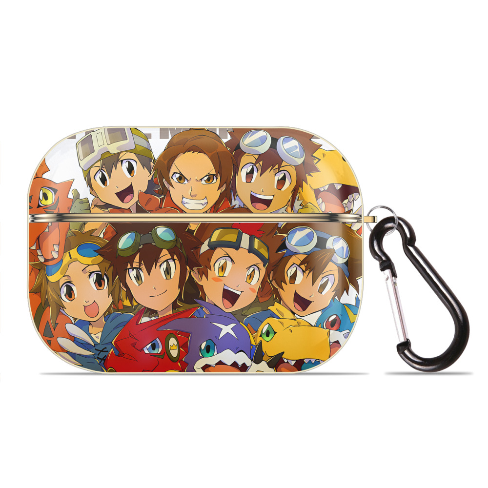 （画像用） Digimon デジタルモンスター/デジモン 【AirPods Pro用】ハードシェル保護ケース｜耐衝撃・防指紋・カラビナ付き商品仕様