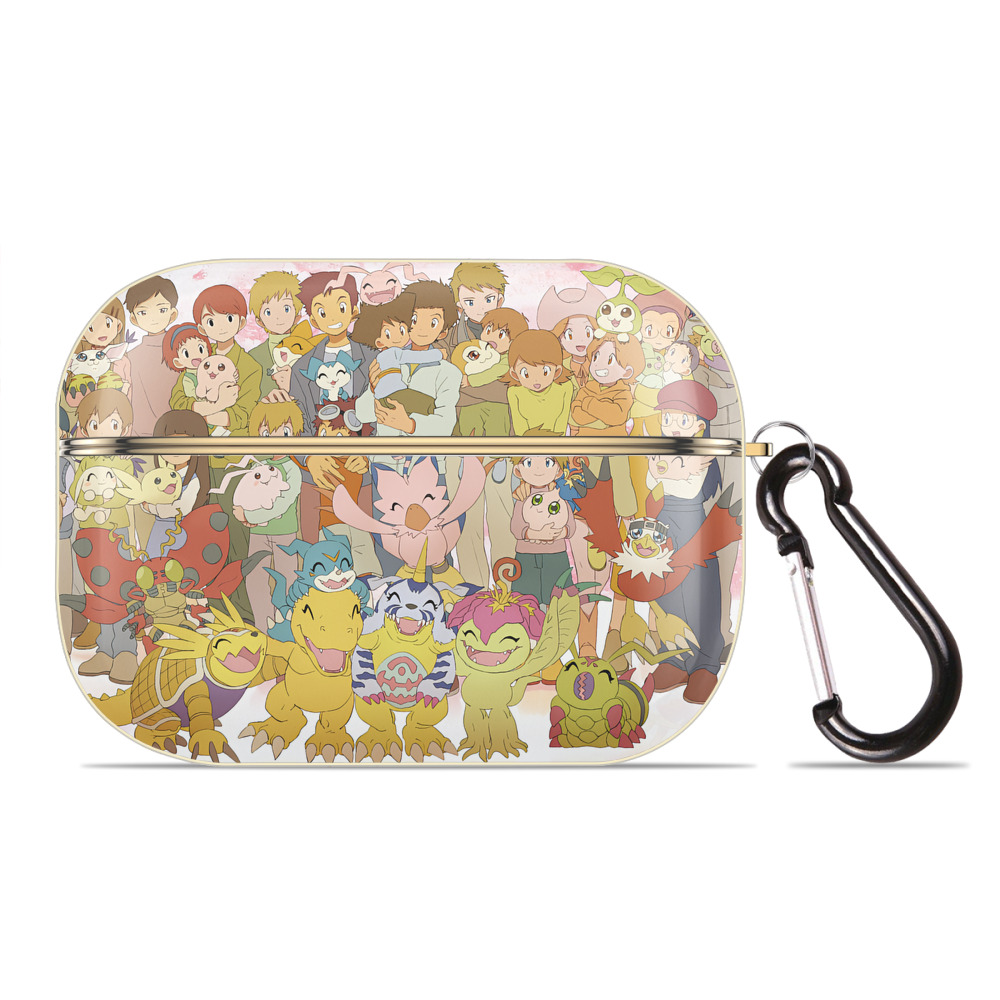 （画像用） Digimon デジタルモンスター/デジモン 【AirPods Pro用】ハードシェル保護ケース｜耐衝撃・防指紋・カラビナ付き商品仕様