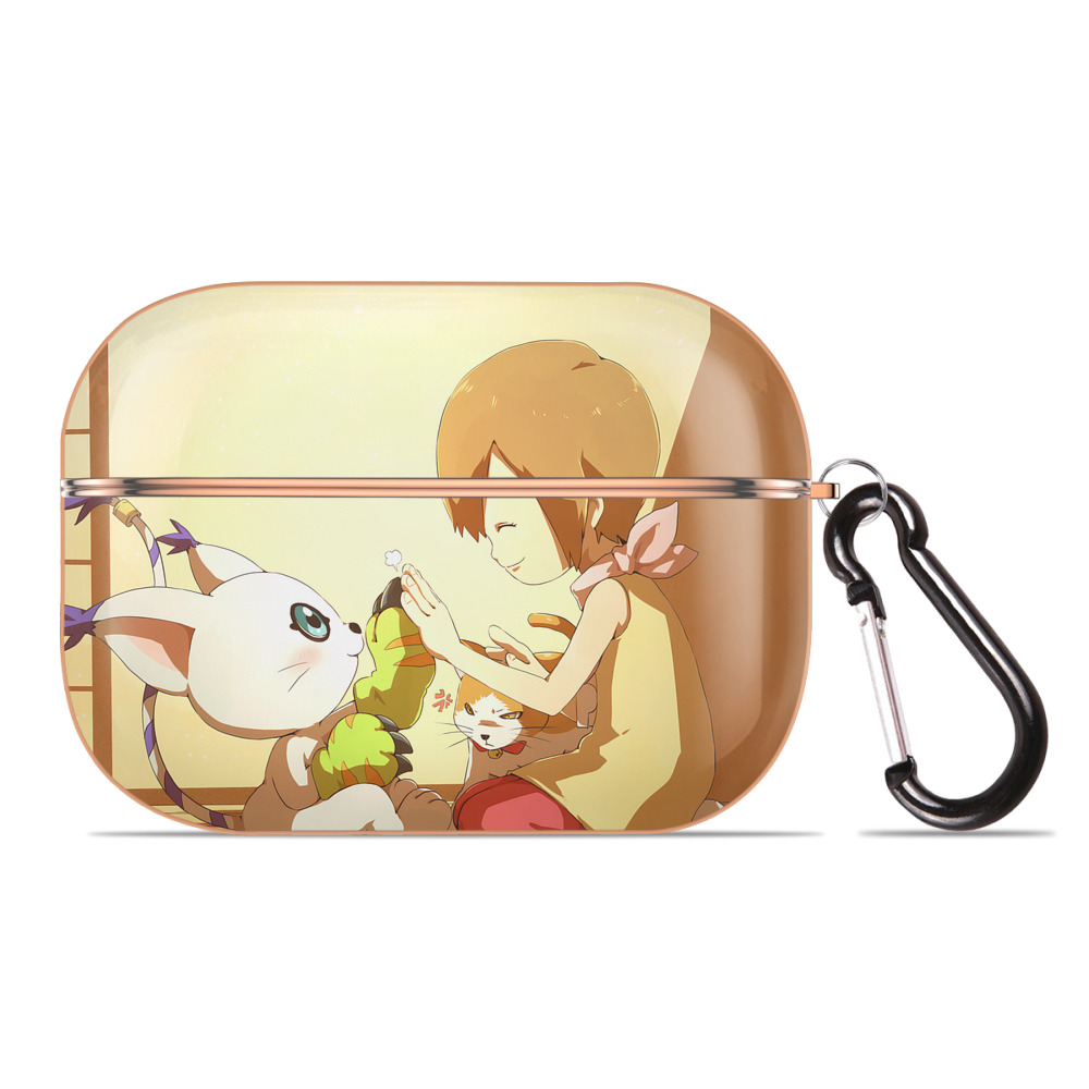 （画像用） Digimon デジタルモンスター/デジモン 【AirPods Pro用】ハードシェル保護ケース｜耐衝撃・防指紋・カラビナ付き商品仕様