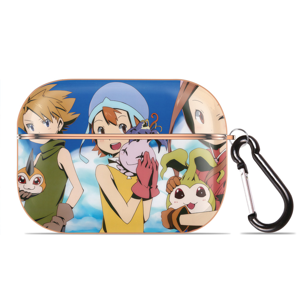 （画像用） Digimon デジタルモンスター/デジモン 【AirPods Pro用】ハードシェル保護ケース｜耐衝撃・防指紋・カラビナ付き商品仕様