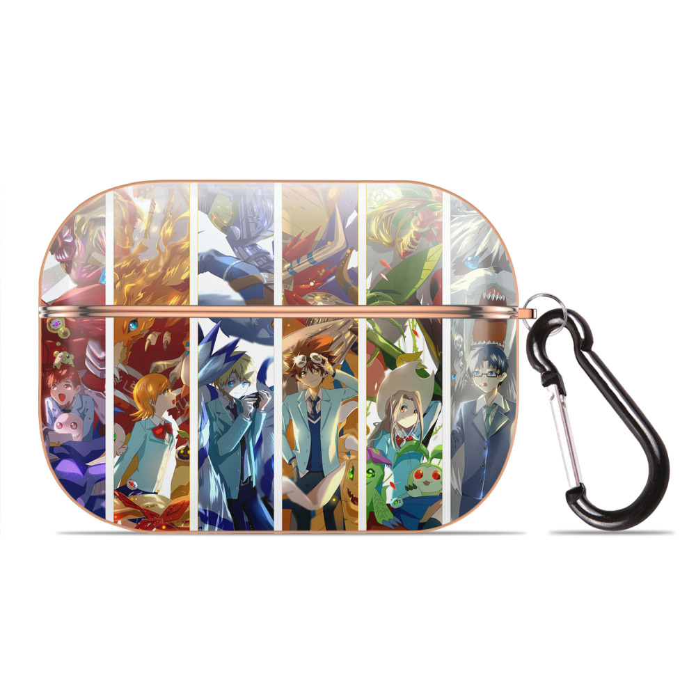 （画像用） Digimon デジタルモンスター/デジモン 【AirPods Pro用】ハードシェル保護ケース｜耐衝撃・防指紋・カラビナ付き商品仕様
