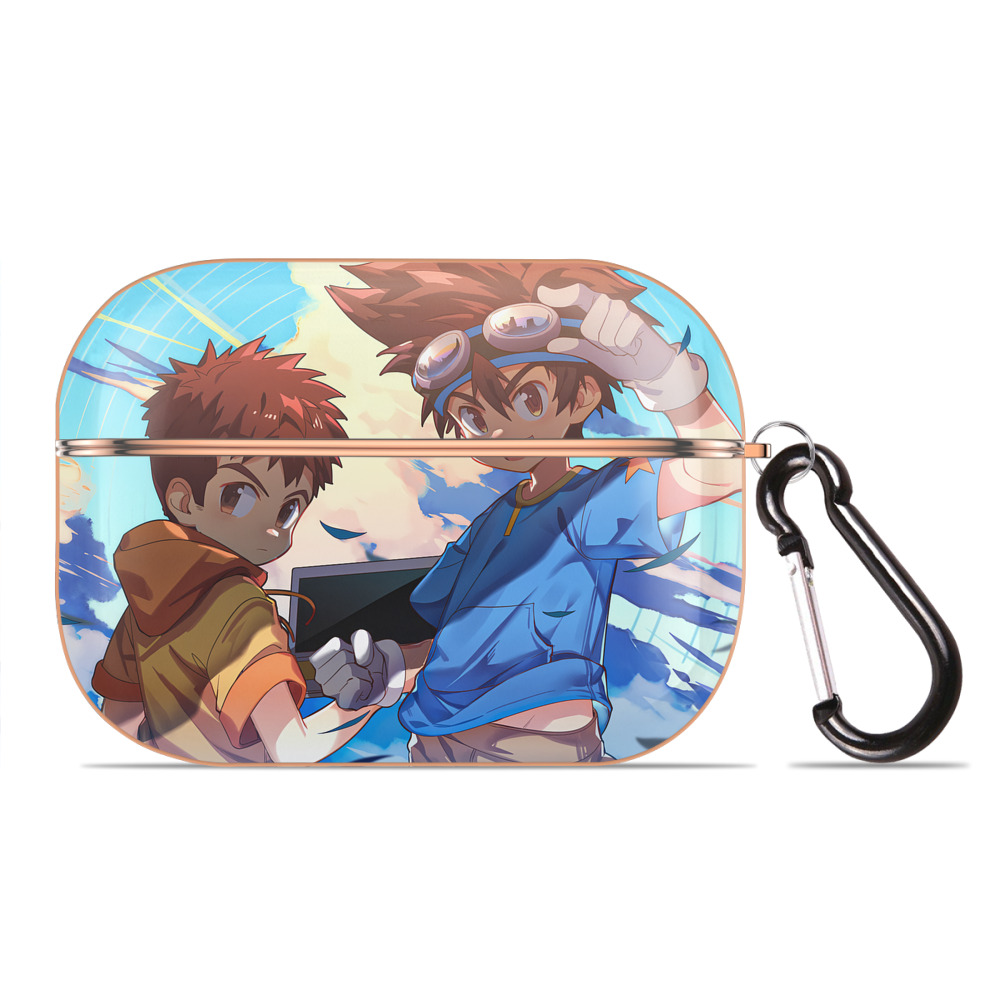 （画像用） Digimon デジタルモンスター/デジモン 【AirPods Pro用】ハードシェル保護ケース｜耐衝撃・防指紋・カラビナ付き商品仕様