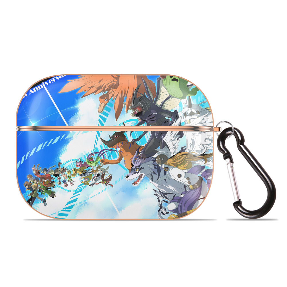 （画像用） Digimon デジタルモンスター/デジモン 【AirPods Pro用】ハードシェル保護ケース｜耐衝撃・防指紋・カラビナ付き商品仕様