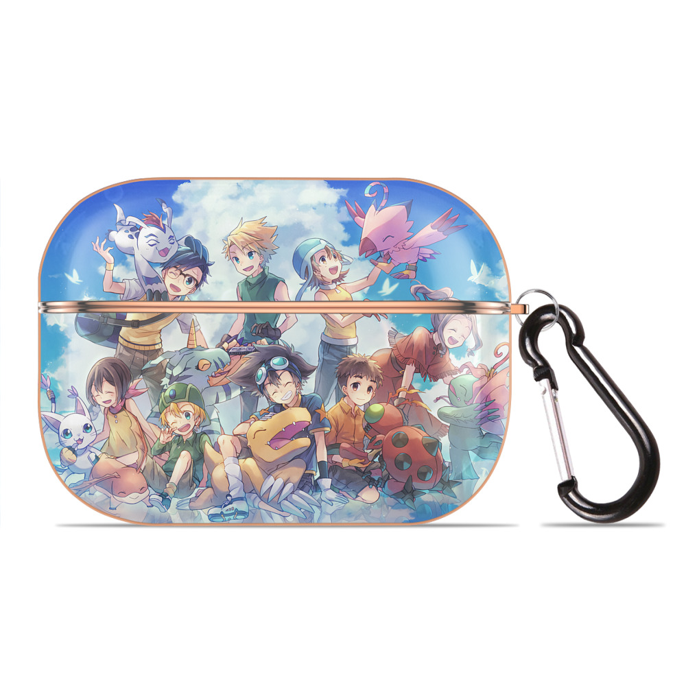 （画像用） Digimon デジタルモンスター/デジモン 【AirPods Pro用】ハードシェル保護ケース｜耐衝撃・防指紋・カラビナ付き商品仕様
