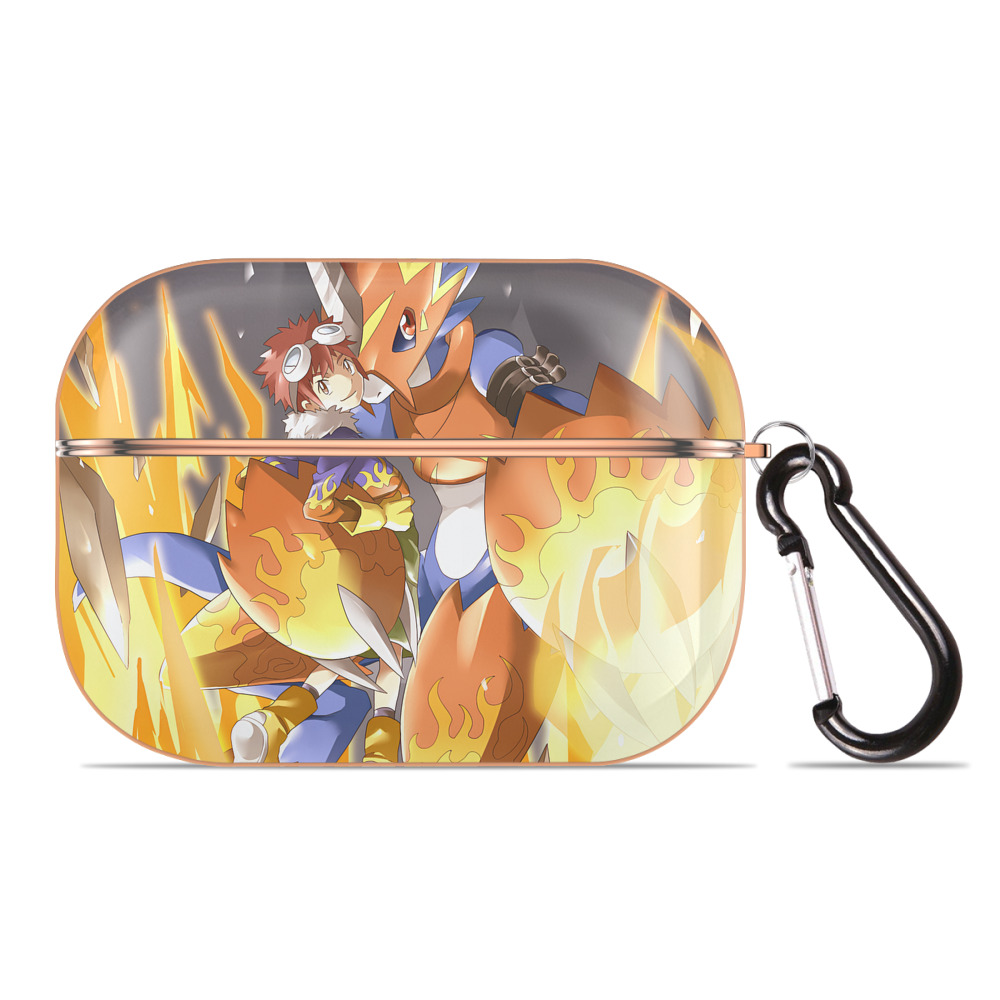 （画像用） Digimon デジタルモンスター/デジモン 【AirPods Pro用】ハードシェル保護ケース｜耐衝撃・防指紋・カラビナ付き商品仕様