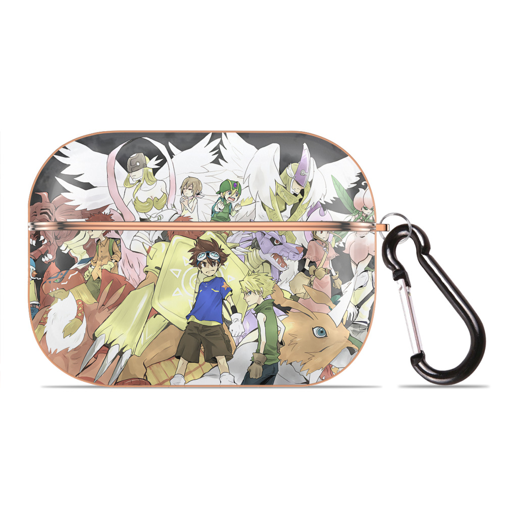 （画像用） Digimon デジタルモンスター/デジモン 【AirPods Pro用】ハードシェル保護ケース｜耐衝撃・防指紋・カラビナ付き商品仕様