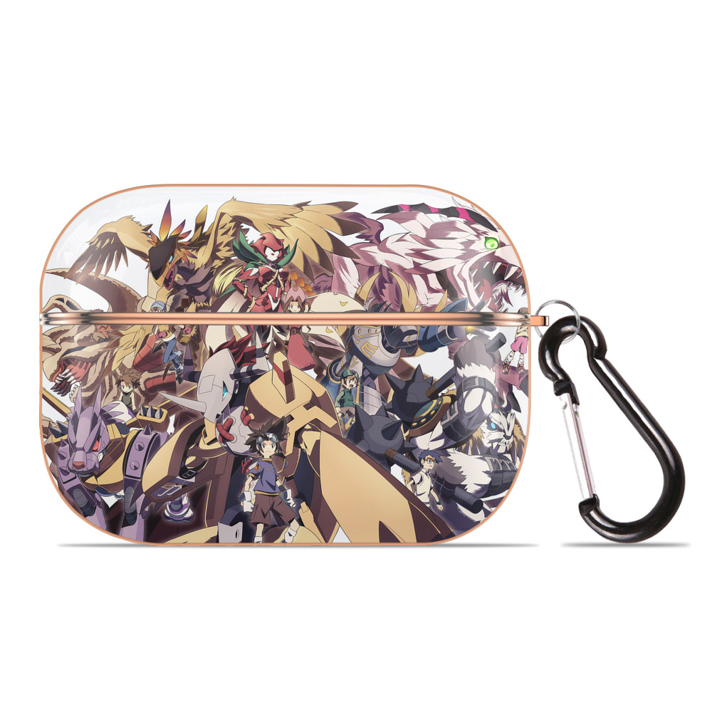 （画像用） Digimon デジタルモンスター/デジモン 【AirPods Pro用】ハードシェル保護ケース｜耐衝撃・防指紋・カラビナ付き商品仕様