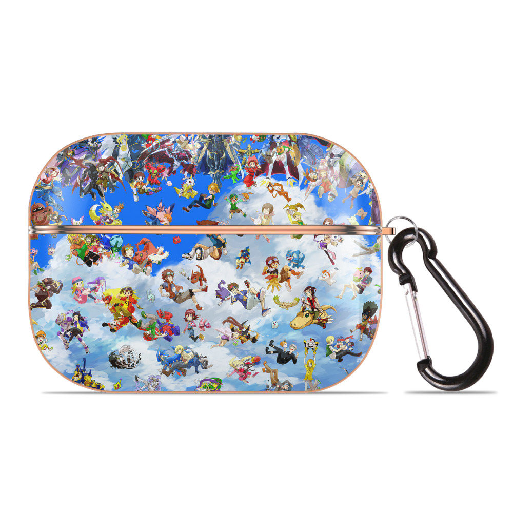 （画像用） Digimon デジタルモンスター/デジモン 【AirPods Pro用】ハードシェル保護ケース｜耐衝撃・防指紋・カラビナ付き商品仕様