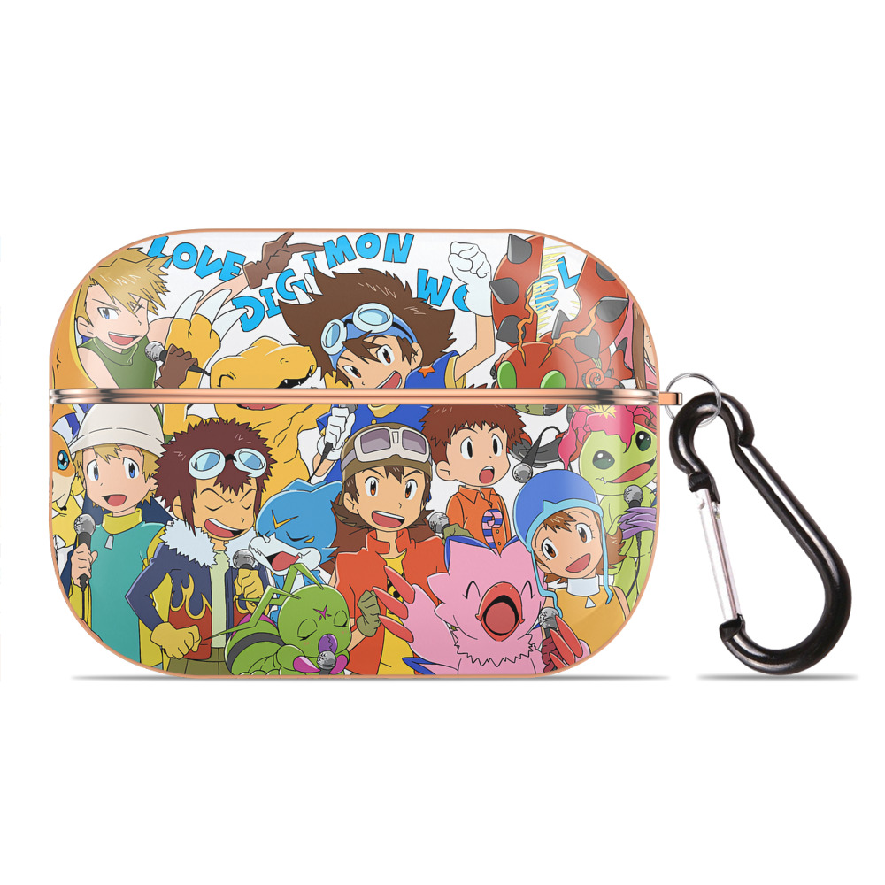 （画像用） Digimon デジタルモンスター/デジモン 【AirPods Pro用】ハードシェル保護ケース｜耐衝撃・防指紋・カラビナ付き商品仕様