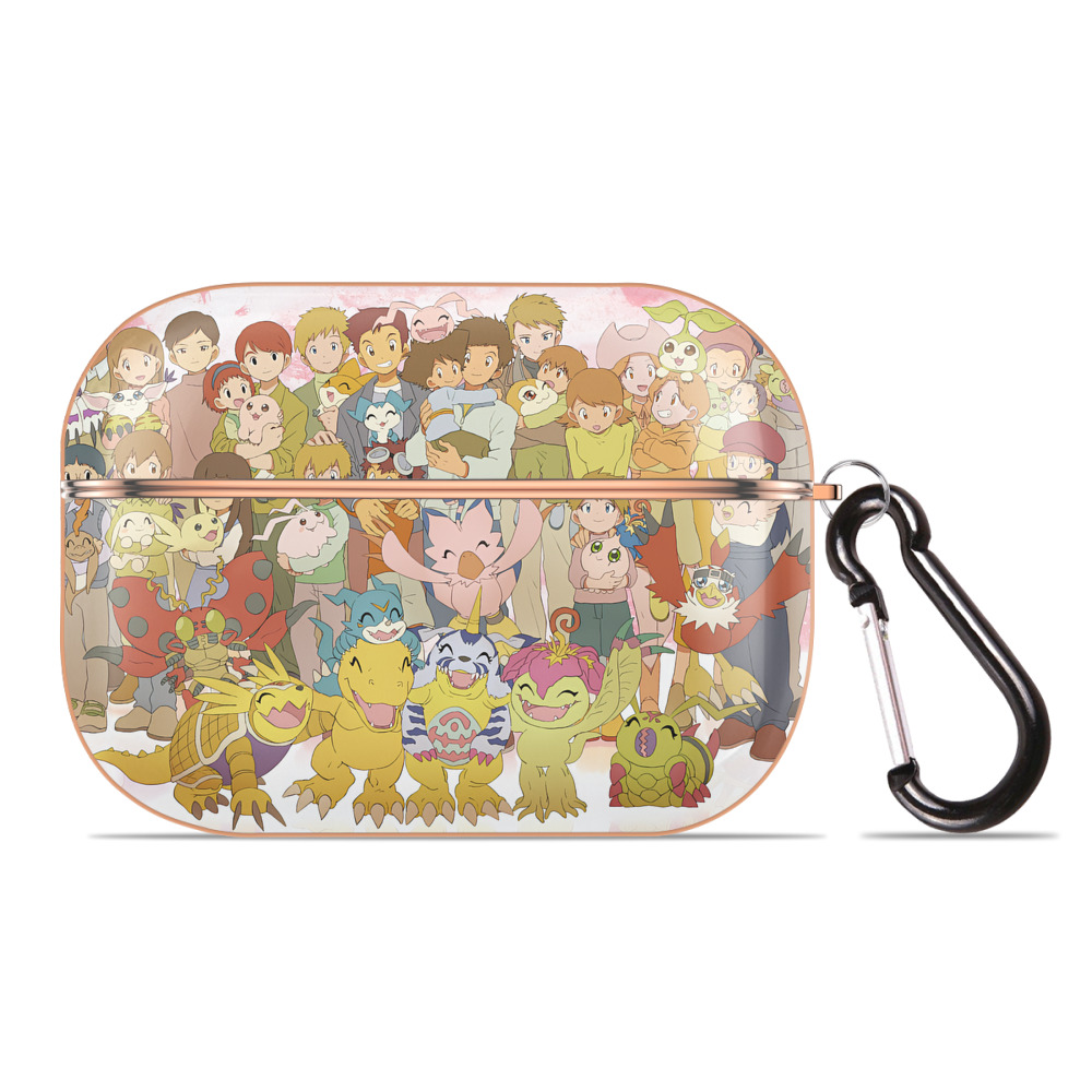 （画像用） Digimon デジタルモンスター/デジモン 【AirPods Pro用】ハードシェル保護ケース｜耐衝撃・防指紋・カラビナ付き商品仕様