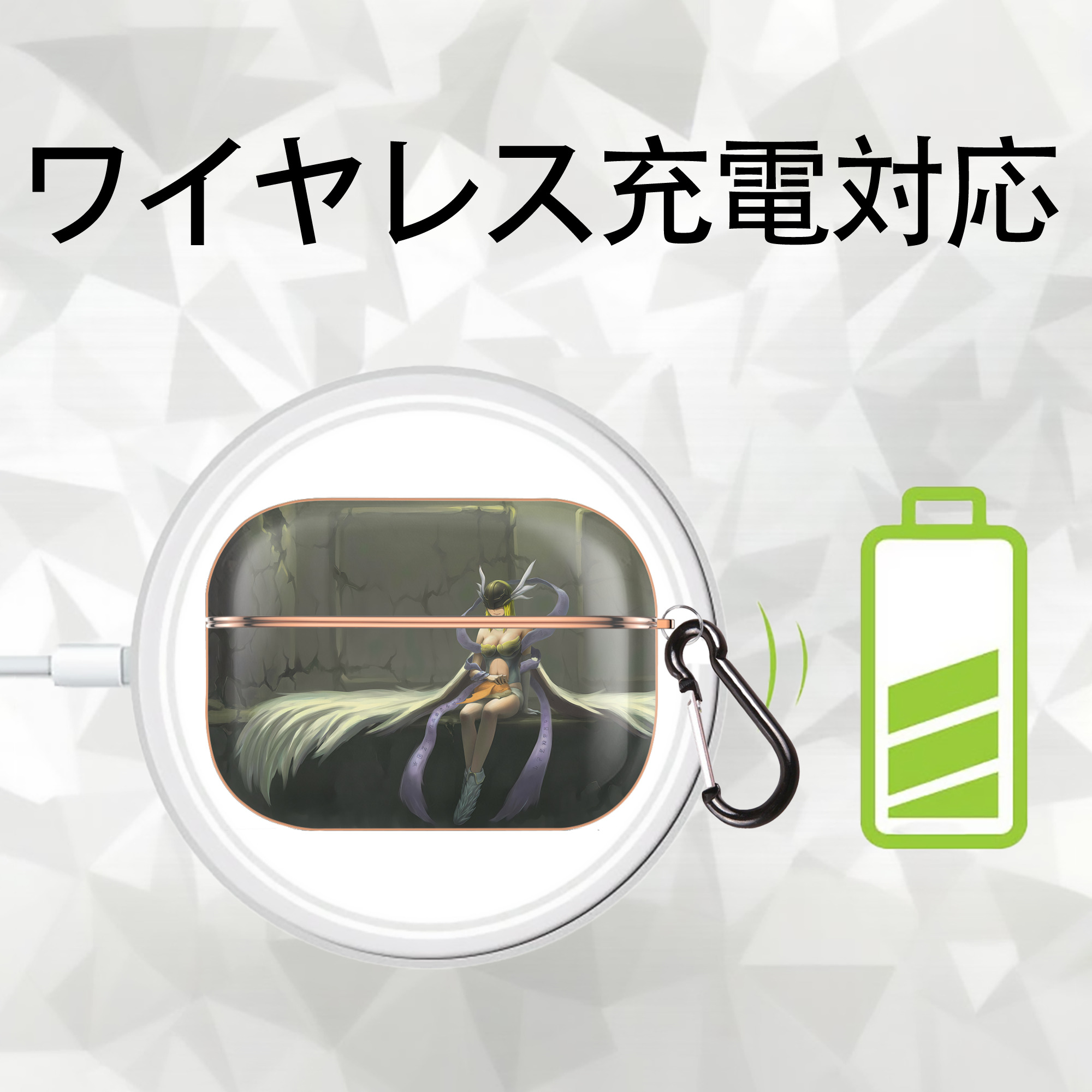 Digimon デジタルモンスター/デジモン 【AirPods Pro用】ハードシェル保護ケース｜耐衝撃・防指紋・カラビナ付き商品仕様