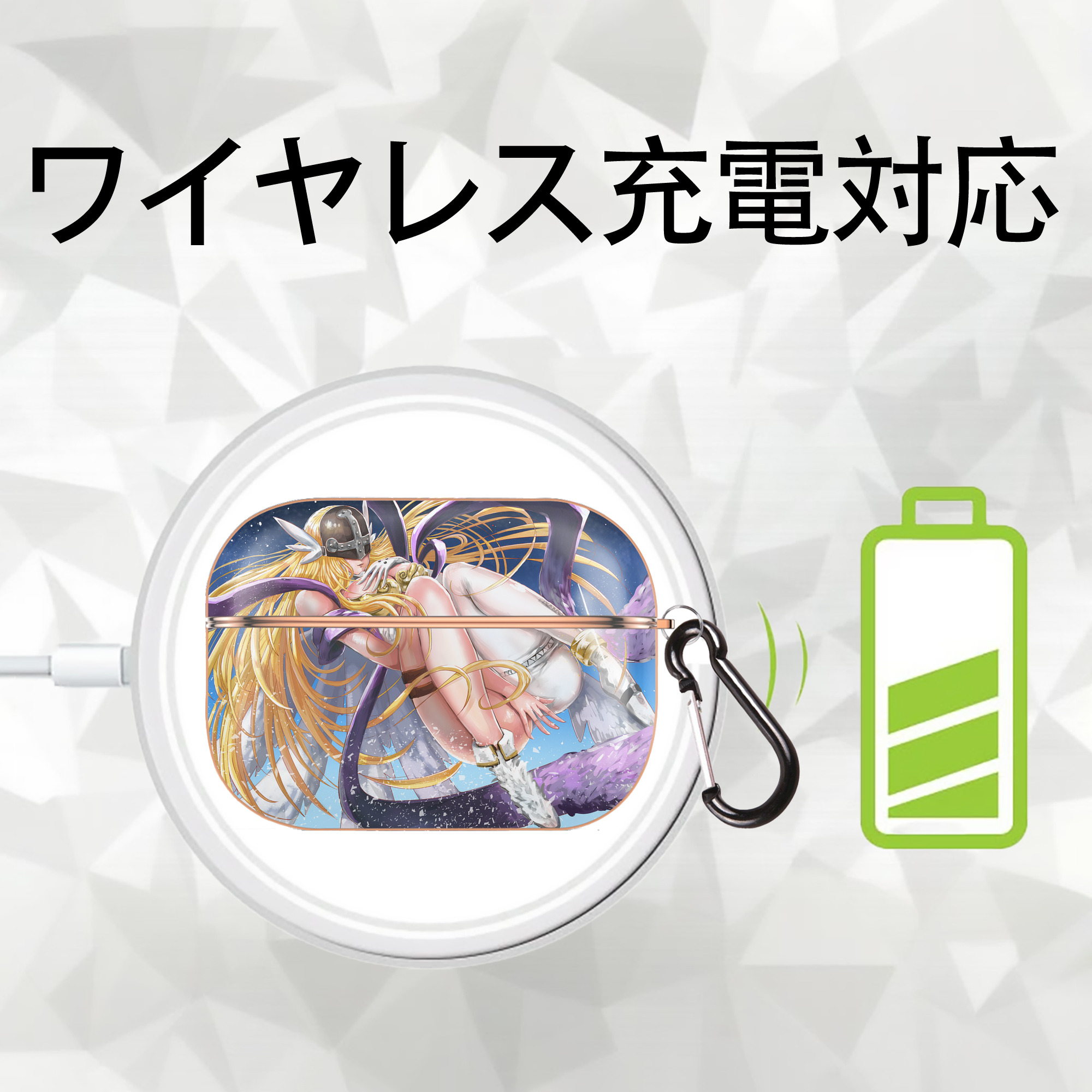 Digimon デジタルモンスター/デジモン 【AirPods Pro用】ハードシェル保護ケース｜耐衝撃・防指紋・カラビナ付き商品仕様