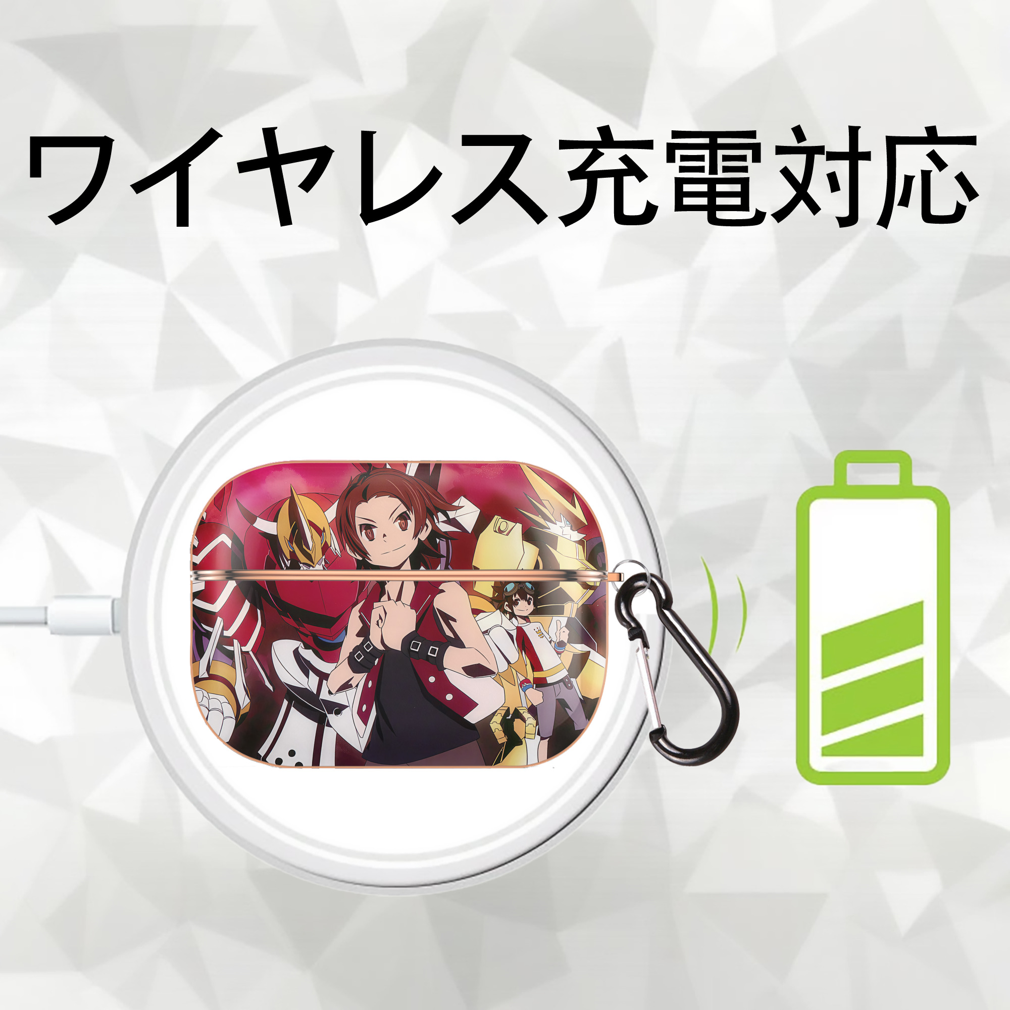 Digimon デジタルモンスター/デジモン 【AirPods Pro用】ハードシェル保護ケース｜耐衝撃・防指紋・カラビナ付き商品仕様